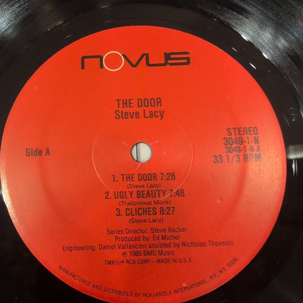 Steve Lacy The Door Vinyl LP 1989 Novus 3049-1-N Jazz Soprano Saxophone VG+ - Picture 4 of 6